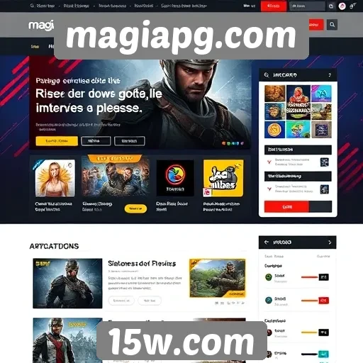 Análise da interface do usuário em magiapg.com