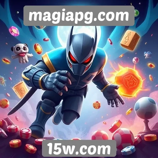 Variedade de jogos disponíveis em magiapg.com